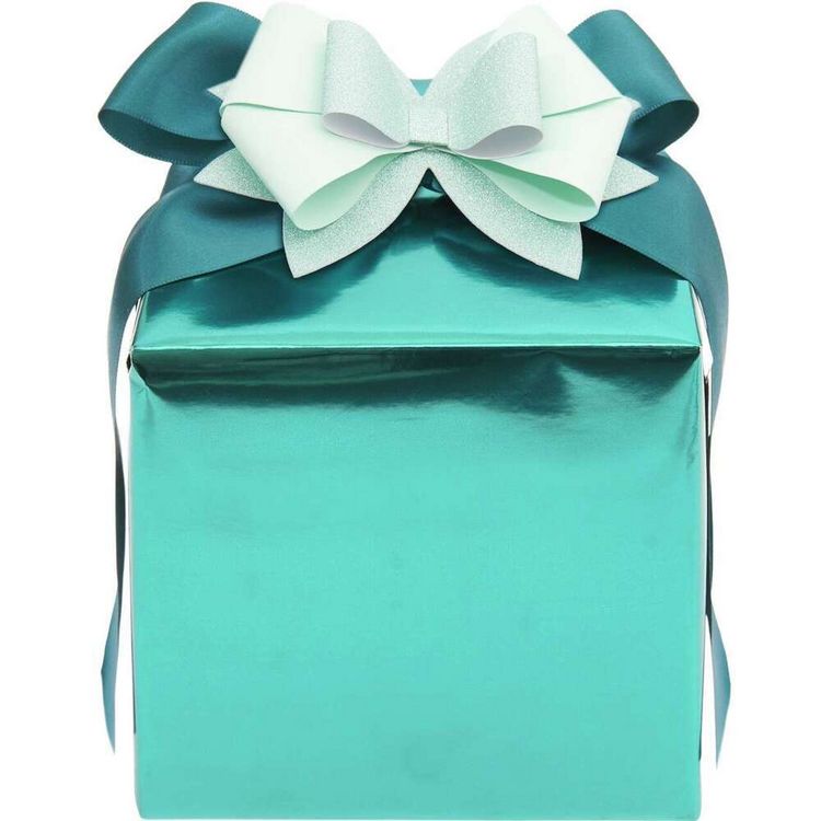 Produktbild: Geschenkpapier Metallic Petrol, Gl&auml;nzend, MIX