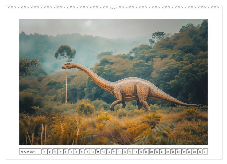 Produktbild: Giganten der Urzeit (Wandkalender 2026 DIN A2 quer), CALVENDO Monatskalender