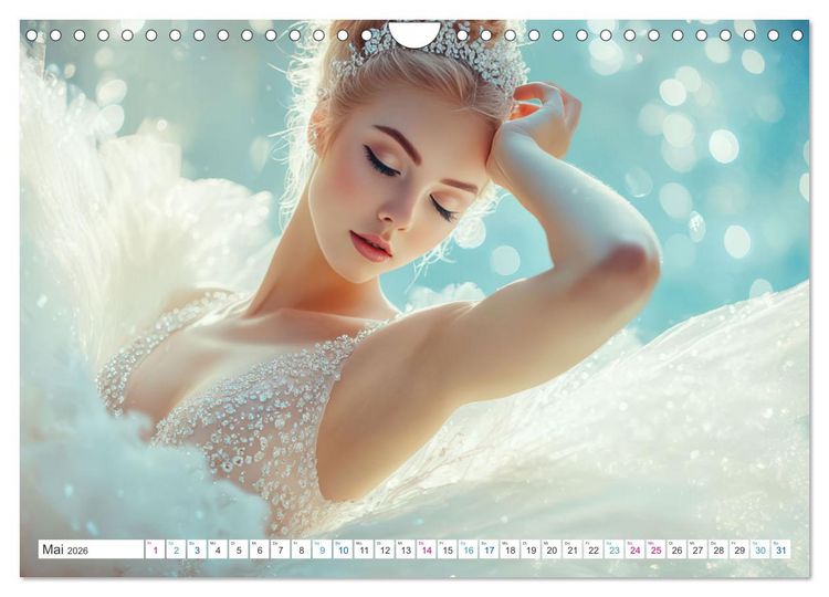 Produktbild: Ballerinas in Diamanten (Wandkalender 2026 DIN A4 quer), CALVENDO Monatskalender