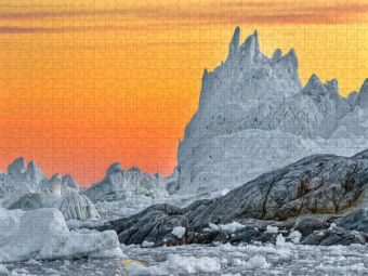 Produktbild: CALVENDO Puzzle zauberhafte Lichtstimmung in der Diskobucht | 2000 Teile Lege-Gr&ouml;&szlig;e 90x67cm Foto-Puzzle f&uuml;r gl&uuml;ckliche Stunden