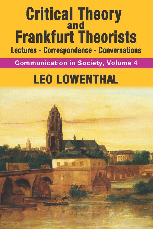Produktbild: Critical Theory and Frankfurt Theorists