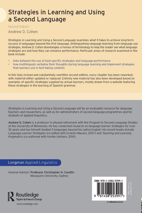 Produktbild: Strategies in Learning and Using a Second Language