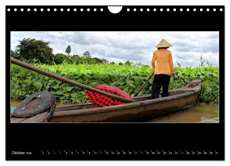 Produktbild: Vietnam &ndash; Land der Kontraste 2026 (Wandkalender 2026 DIN A4 quer), CALVENDO Monatskalender
