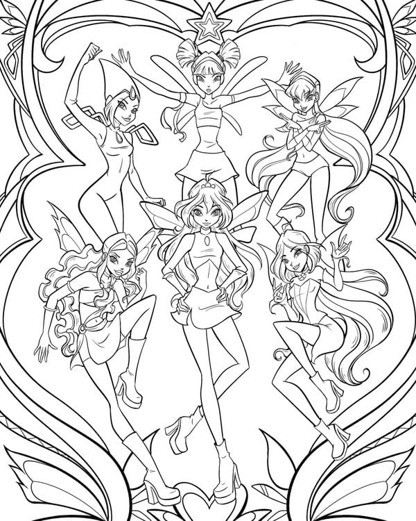 Produktbild: Winx Club: The Official Coloring Book