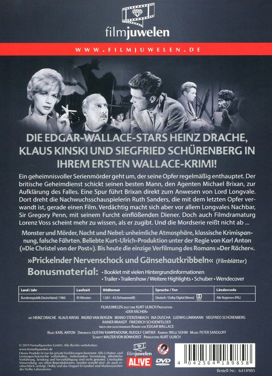 Produktbild: Der R&auml;cher (Edgar Wallace) (Filmjuwelen)