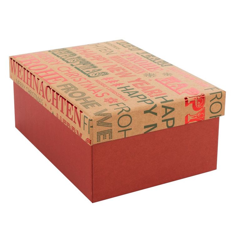 Produktbild: Idena Geschenkbox Frohe Weihnachten / Happy New Year 20x15x9cm