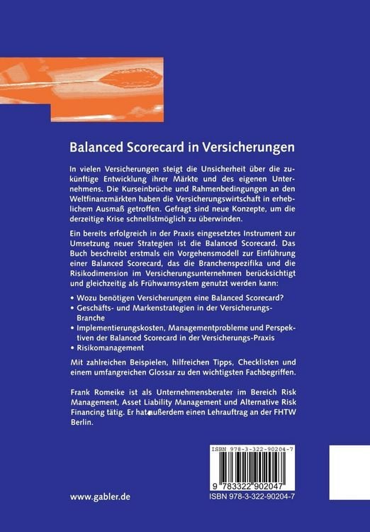 Produktbild: Balanced Scorecard in Versicherungen