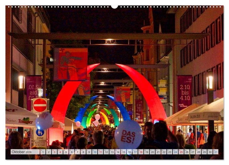Produktbild: Esslingen zwischen Tag und Nacht (hochwertiger Premium Wandkalender 2026 DIN A2 quer), Kunstdruck in Hochglanz
