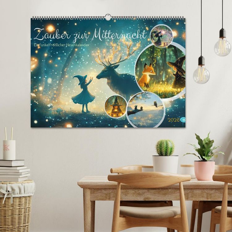Produktbild: Zauber zur Mitternacht (Wandkalender 2026 DIN A2 quer), CALVENDO Monatskalender