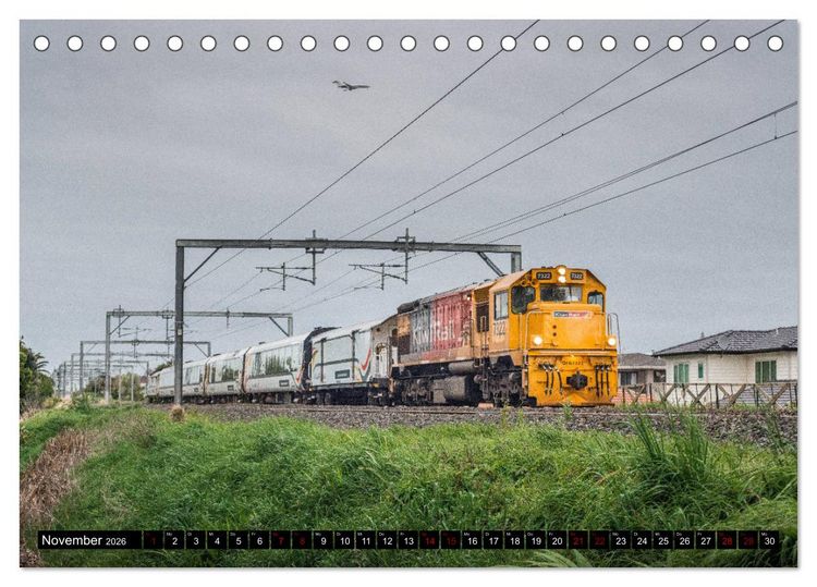 Produktbild: Eisenbahn in Neuseeland (Tischkalender 2026 DIN A5 quer), CALVENDO Monatskalender