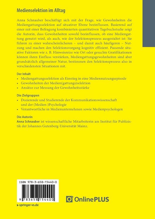 Produktbild: Medienselektion im Alltag