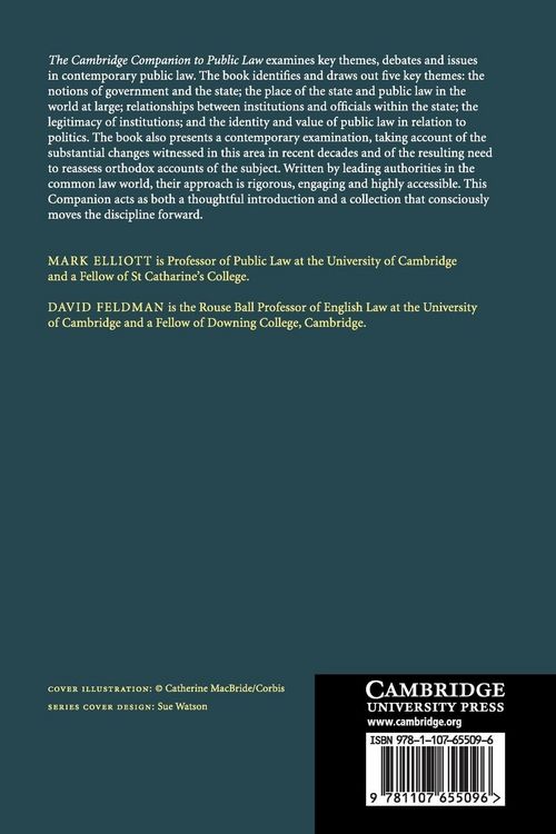 Produktbild: The Cambridge Companion to Public Law