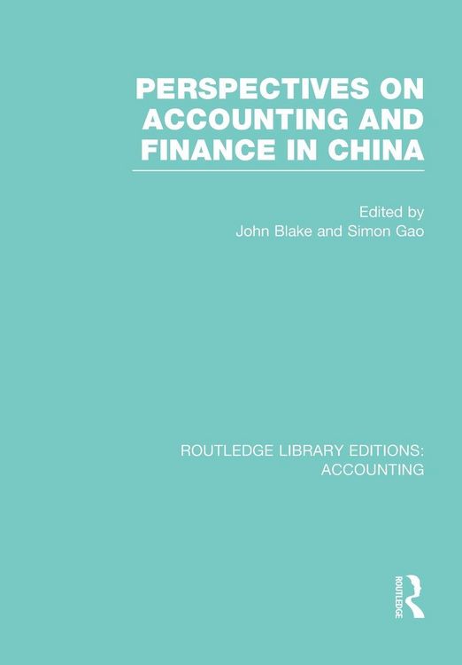 Produktbild: Perspectives on Accounting and Finance in China (RLE Accounting)