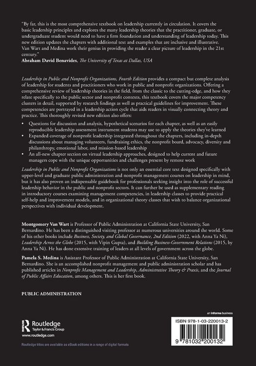 Produktbild: Leadership in Public and Nonprofit Organizations