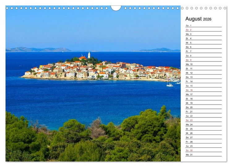 Produktbild: Kroatien - Traumhafte Landschaften und faszinierende St&auml;dte (Wandkalender 2026 DIN A3 quer), CALVENDO Monatskalender