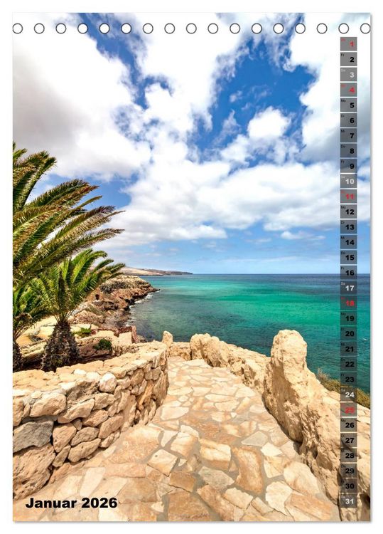 Produktbild: FUERTEVENTURA S&uuml;dsee-Flair (Tischkalender 2026 DIN A5 hoch), CALVENDO Monatskalender