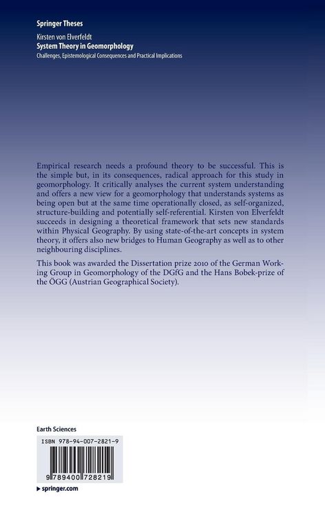 Produktbild: System Theory in Geomorphology