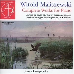 Produktbild: Maliszewski, W: Klavierwerke