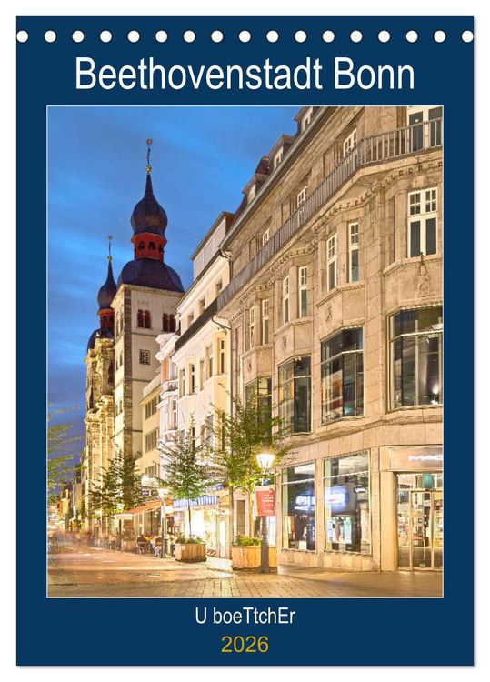Produktbild: Beethovenstadt Bonn (Tischkalender 2026 DIN A5 hoch), CALVENDO Monatskalender