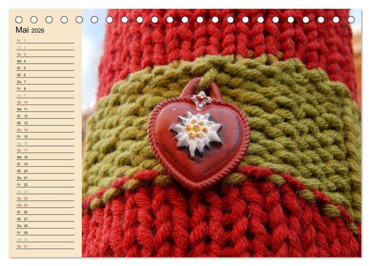 Produktbild: Urban Knitting L&uuml;neburg (Tischkalender 2026 DIN A5 quer), CALVENDO Monatskalender