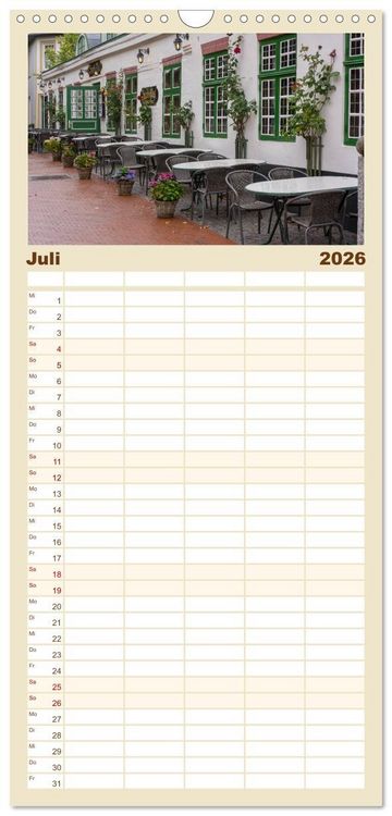 Produktbild: Familienplaner 2026 - B&uuml;sumer Impressionen mit 5 Spalten (Wandkalender, 21 x 45 cm) CALVENDO