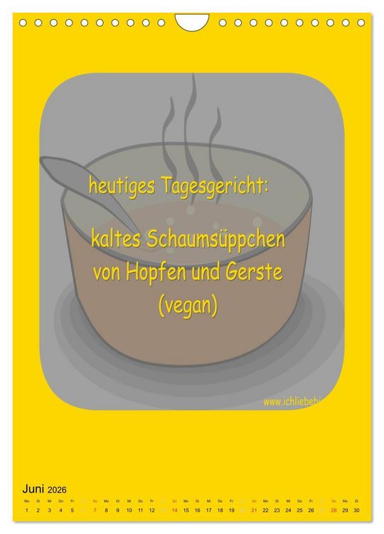Produktbild: Ich liebe Bier (Wandkalender 2026 DIN A4 hoch), CALVENDO Monatskalender