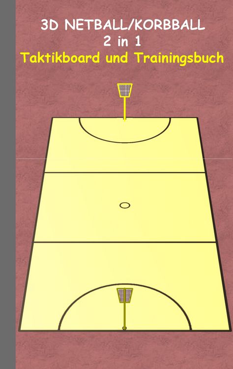 Produktbild: 3D Netball/Korbball 2 in 1 Taktikboard und Trainingsbuch