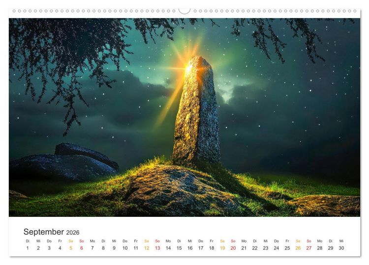 Produktbild: Magische Steine - Tor zur Anderswelt (Wandkalender 2026 DIN A2 quer), CALVENDO Monatskalender