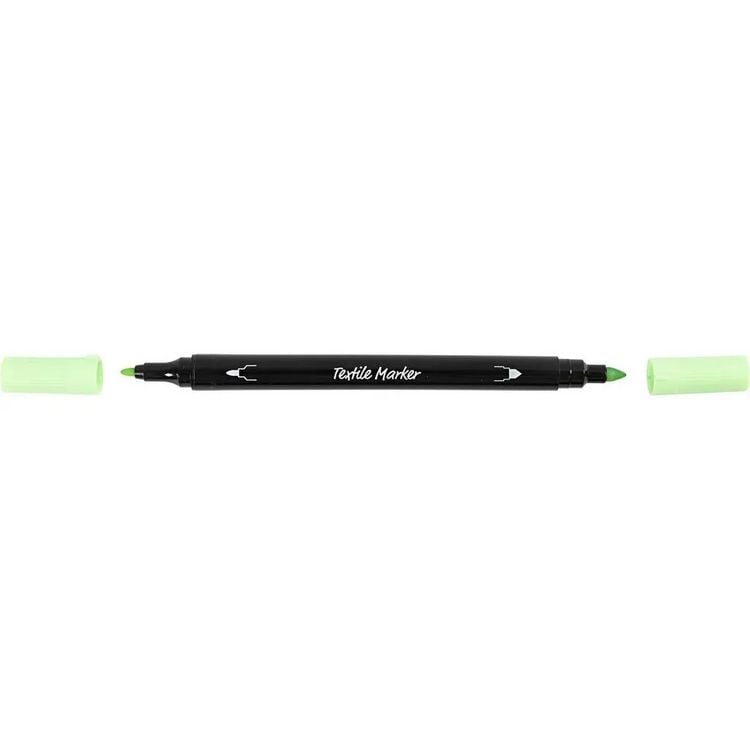 Produktbild: Creativ Company Textil-Marker, Pastell-Farben, Strichst&auml;rke 2,3+3,6 mm, 6er Set