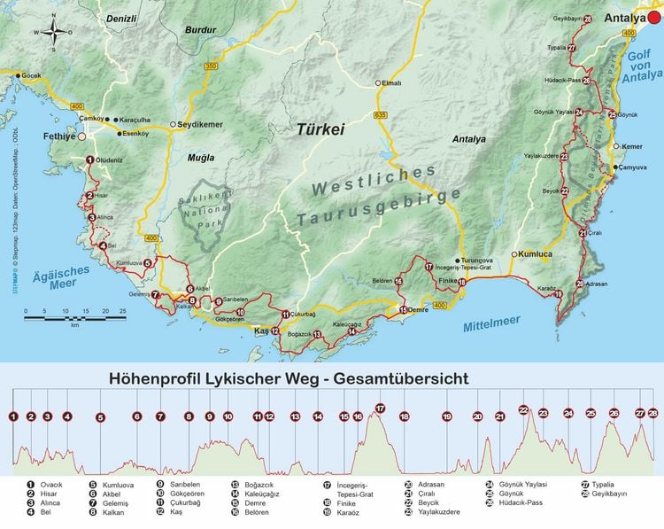 Produktbild: T&uuml;rkei: Lykischer Weg von Fethiye nach Antalya