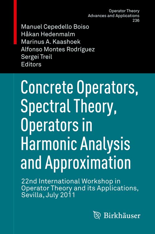 Produktbild: Concrete Operators, Spectral Theory, Operators in Harmonic Analysis and Approximation