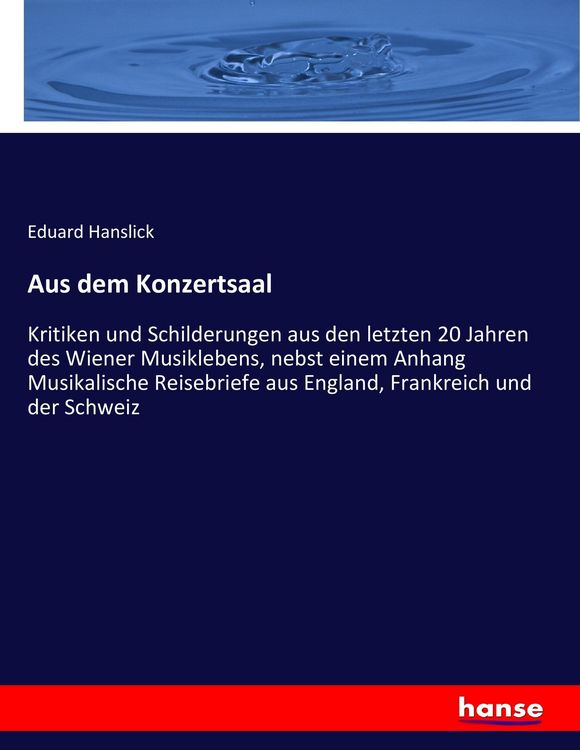 Produktbild: Aus dem Konzertsaal
