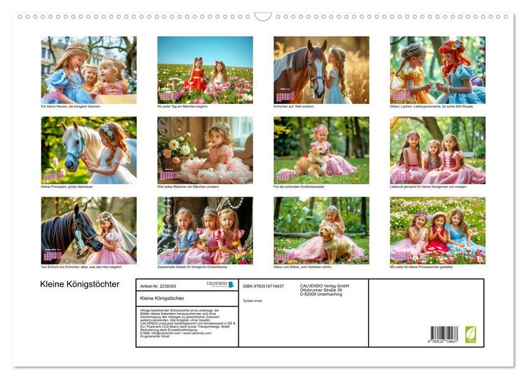 Produktbild: Kleine K&ouml;nigst&ouml;chter (Wandkalender 2026 DIN A2 quer), CALVENDO Monatskalender