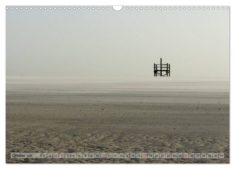 Produktbild: ST. PETER-ORDING PURistisch (Wandkalender 2026 DIN A3 quer), CALVENDO Monatskalender
