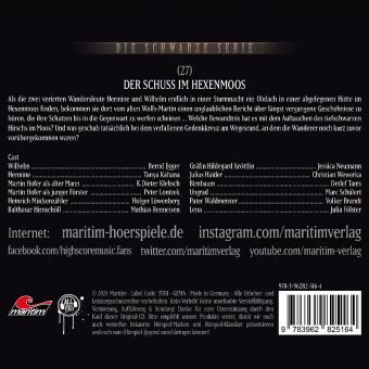 Produktbild: Die Schwarze Serie - Der Schuss im Hexenmoos,1 Audio-CD