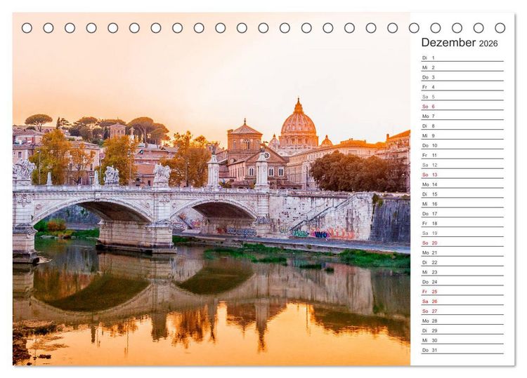 Produktbild: ROM - Ein Spaziergang durch die Geschichte (Tischkalender 2026 DIN A5 quer), CALVENDO Monatskalender