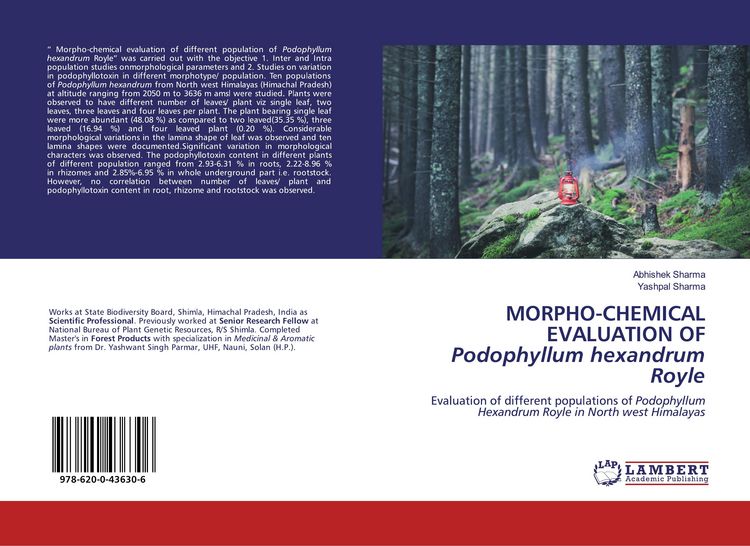 Produktbild: Morpho-Chemical Evaluation Ofpodophyllum Hexandrum Royle