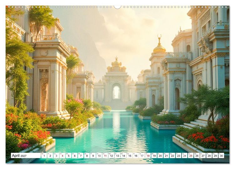 Produktbild: Atlantis &ndash; Glanz und Fall einer verlorenen Welt (Wandkalender 2027 DIN A2 quer), CALVENDO Monatskalender