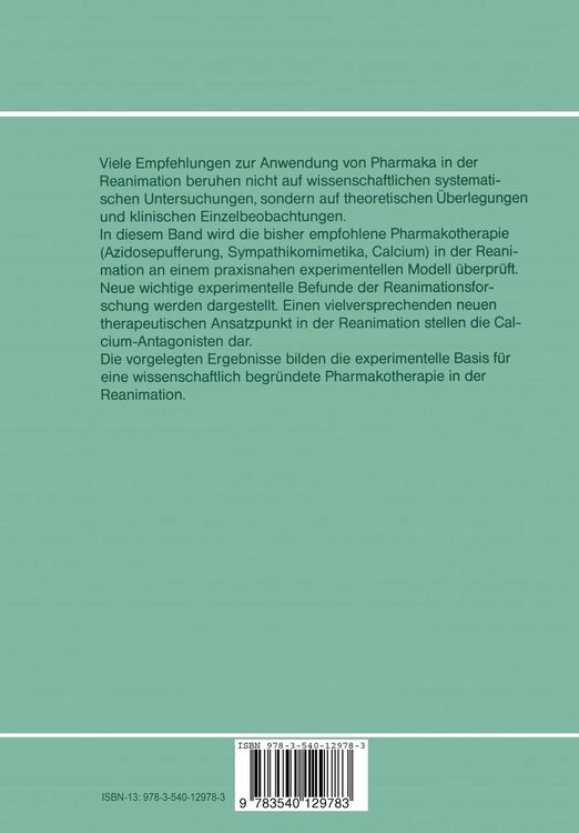 Produktbild: Pharmakotherapie in der Reanimation nach Herz-Kreislauf-Stillstand