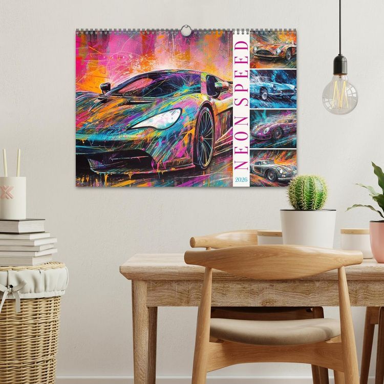 Produktbild: Neon Speed (Wandkalender 2026 DIN A3 quer), CALVENDO Monatskalender