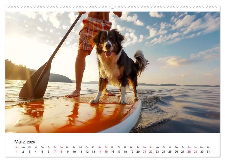 Produktbild: Stand up paddling - SUP (Wandkalender 2026 DIN A2 quer), CALVENDO Monatskalender