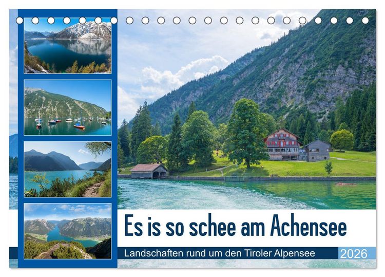 Produktbild: Es is so schee am Achensee 2026 (Tischkalender 2026 DIN A5 quer), CALVENDO Monatskalender