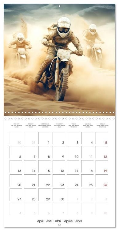 Produktbild: Motorbike desert race (Wall Calendar 2026 12 &times; 12 Inch) CALVENDO 12 Month Wall Calendar