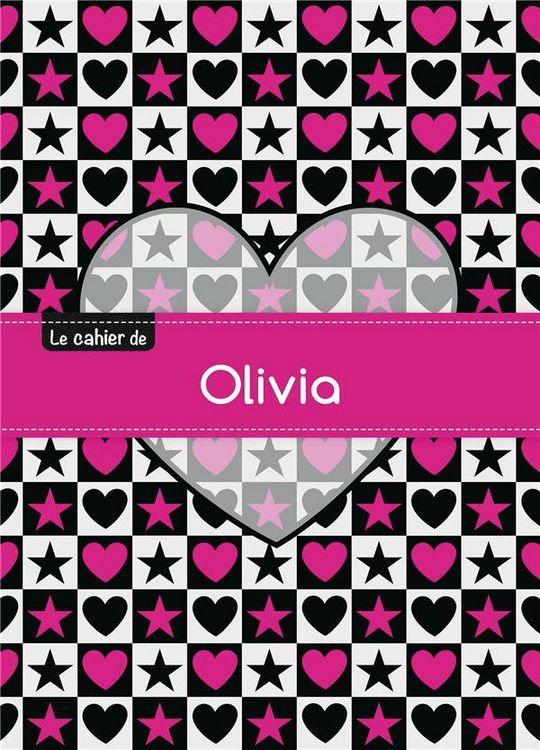Produktbild: Cahier olivia blanc,96p,a5