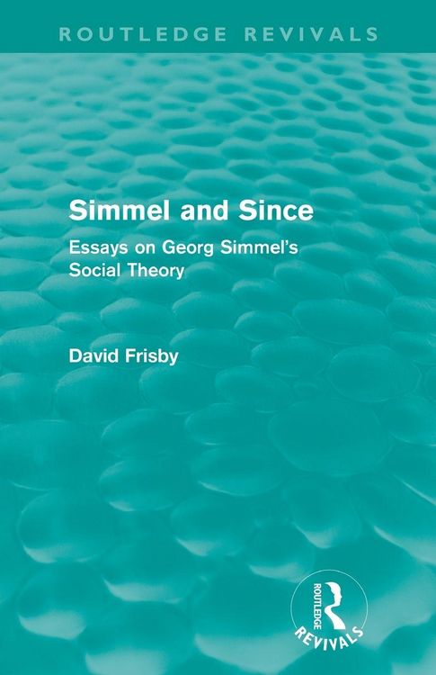 Produktbild: Simmel and Since (Routledge Revivals)