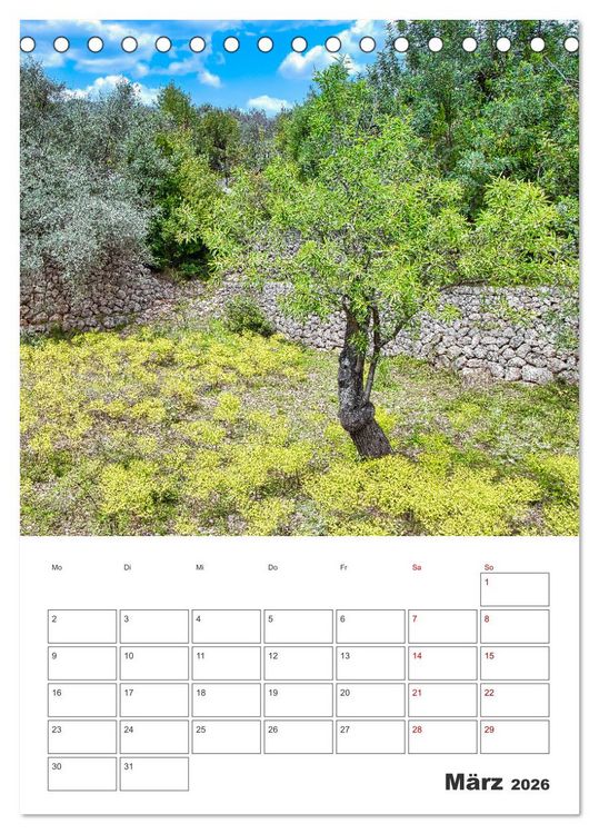 Produktbild: Mallorca - Traumhafte Insel auf der Sonnenseite (Tischkalender 2026 DIN A5 hoch), CALVENDO Monatskalender