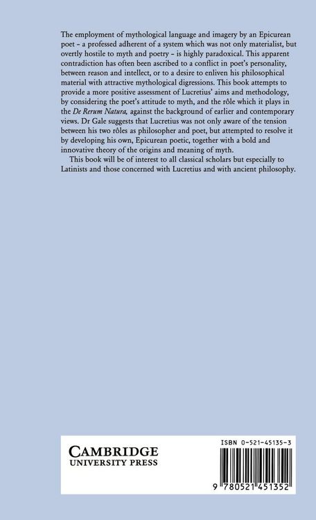 Produktbild: Myth and Poetry in Lucretius