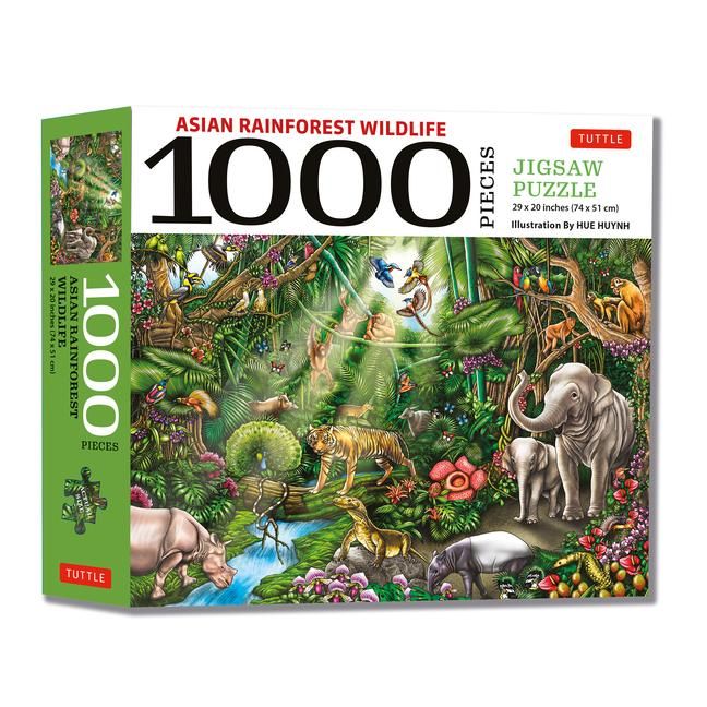 Produktbild: Asian Rainforest Wildlife - 1000 Piece Jigsaw Puzzle