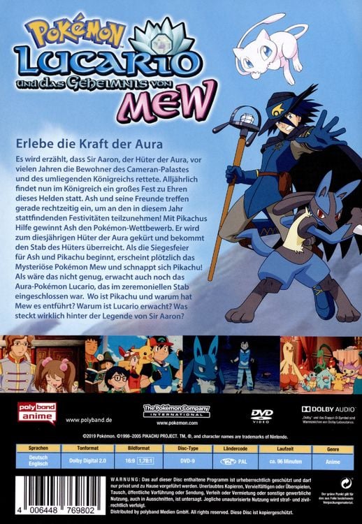Produktbild: Pok&eacute;mon - Der Film: Lucario und das Geheimnis von Mew