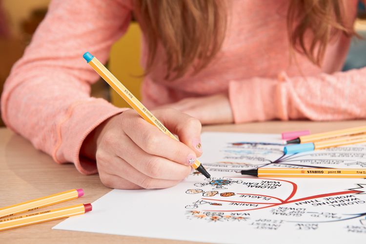 Produktbild: STABILO Fineliner -   point 88 - 6er Pack - mit 6 verschiedenen Farben